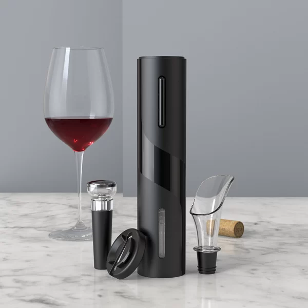 Kit Abridor Saca Rolhas a Pilhas Garrafa De Vinho Automático